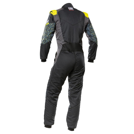 OMP TRAJE DE CARRERAS TECNICA HYBRID FIA 8856-2018 NEGRO / AMARILLO FLUO TALLA 62 - OMP original VRM Motorsports imagen 2