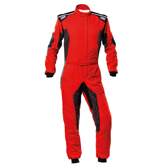 TRAJE DE CARRERAS TECNICA HYBRID FIA 8856-2018 ROJO/NEGRO TALLA 60 OMP RACING | VRM Motorsports