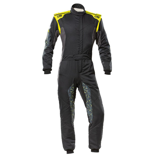 OMP TECNICA HYBRID TRAJE RACING NEGRO/AMARILLO TALLA 44 - OMP original VRM Motorsports imagen 1