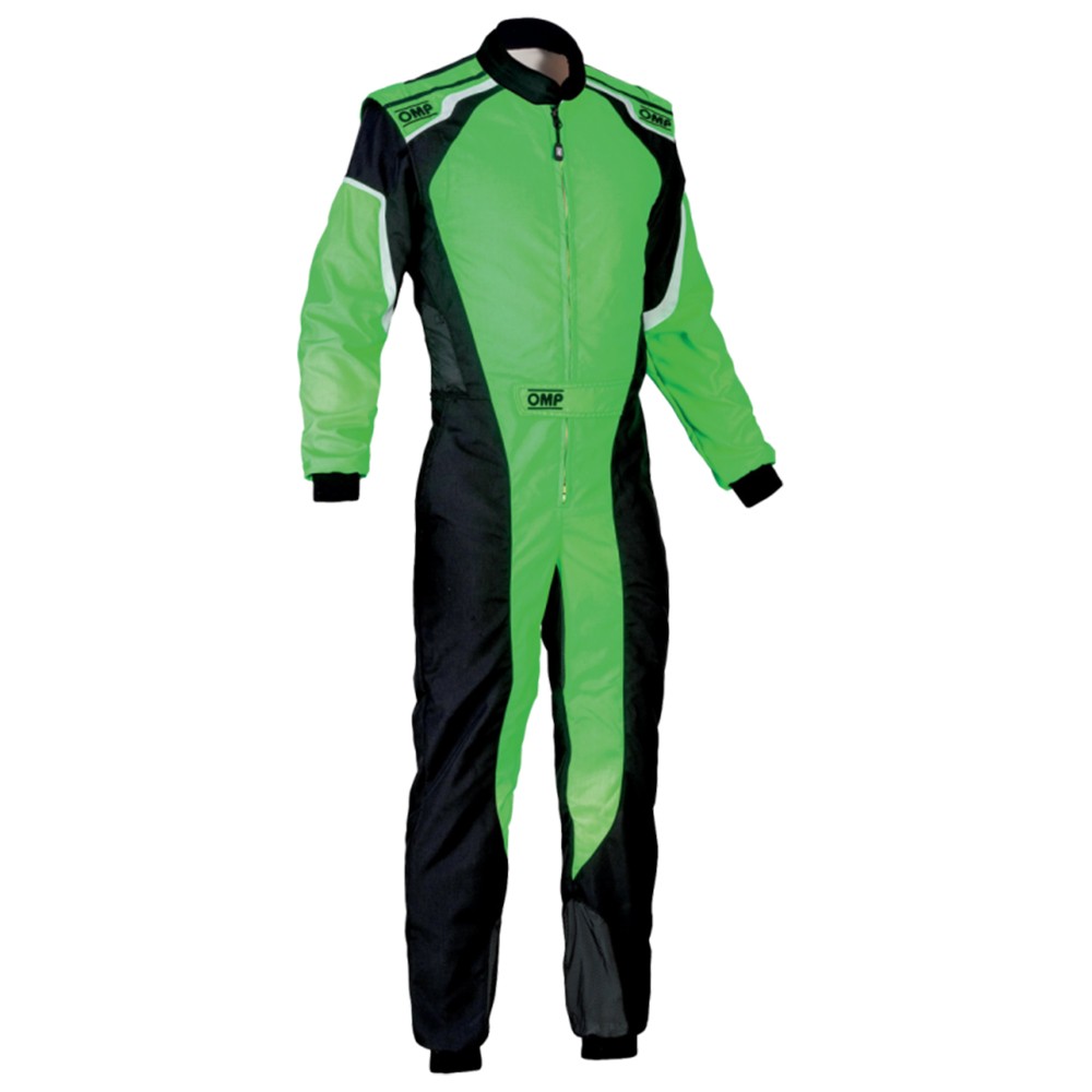 OMP TRAJE DE CARRERAS KS-3 KART NEGRO / VERDE FLUO TALLA 52 - OMP original VRM Motorsports imagen 1