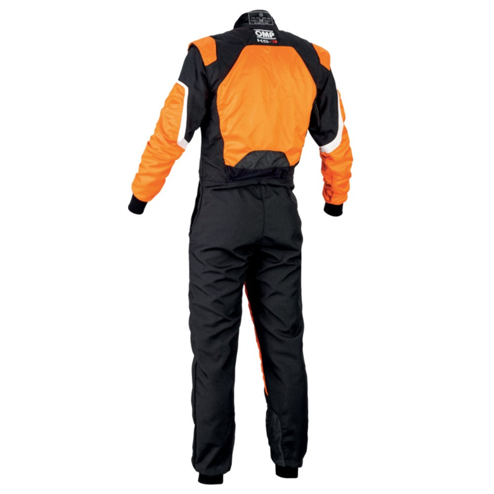 OMP TRAJE DE CARRERAS KS-3 KART NEGRO / NARANJA FLUO TALLA 56 - OMP original VRM Motorsports imagen 2
