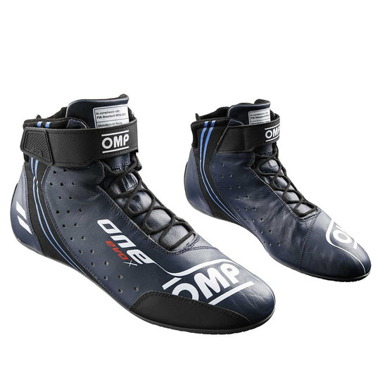 ZAPATILLAS OMP ONE EVO X MY2024 FIA 8856-2018 AZUL MARINO / CIAN TALLA 38 - OMP original VRM Motorsports imagen 1