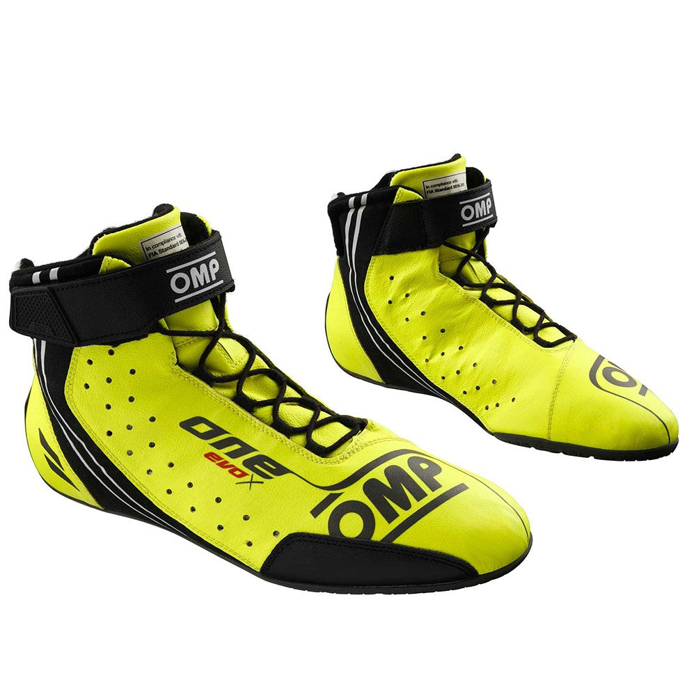 ZAPATILLAS OMP ONE EVO X MY2024 FIA 8856-2018 AMARILLO FLUO TALLA 40 - OMP original VRM Motorsports imagen 1