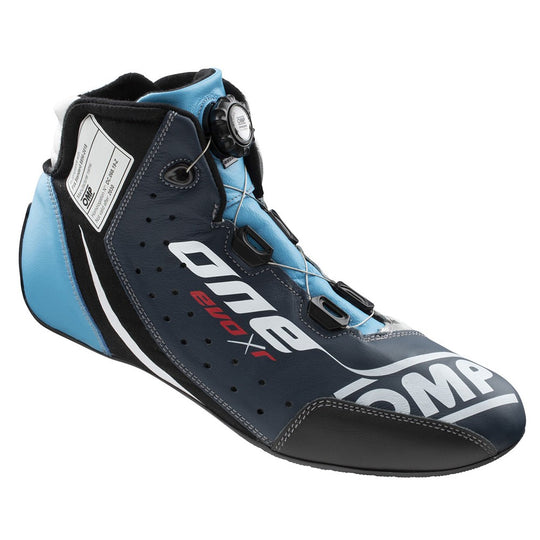 ZAPATILLAS OMP ONE EVO X R FIA 8856-2018 AZUL MARINO / PLATA / CIAN TALLA 45 - OMP original VRM Motorsports imagen 2