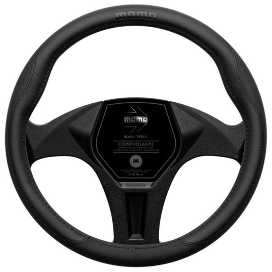 FUNDA VOLANTE MOMO COMFORT BLK EDITION M 38-39CM MOMO | VRM Motorsports