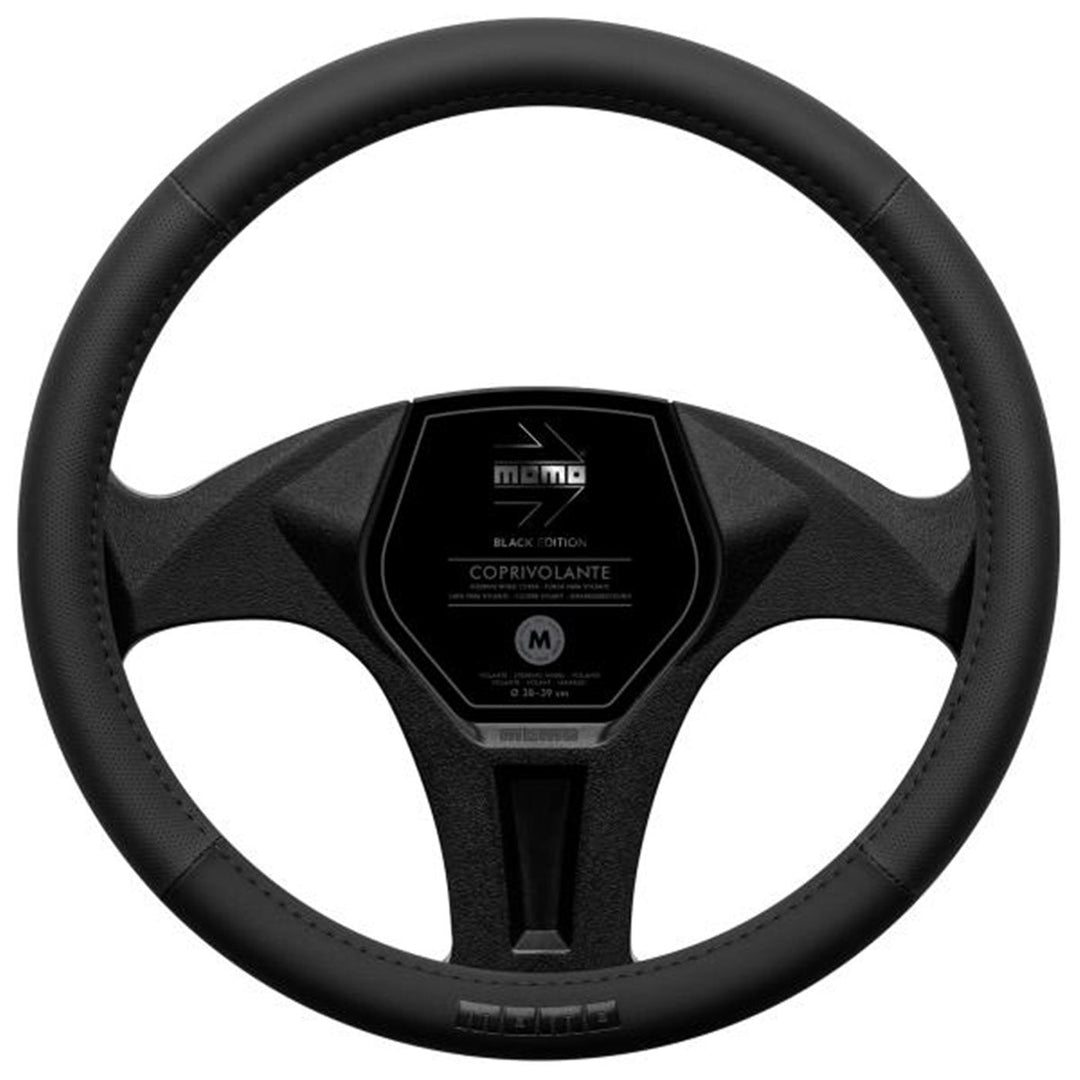 FUNDA VOLANTE MOMO EASY BLK EDITION M 38-39CM MOMO | VRM Motorsports