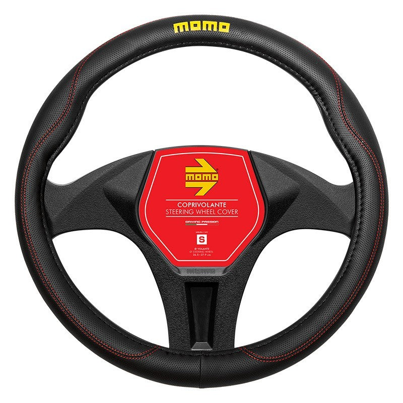 FUNDA VOLANTE MOMO 011 COMFORT BLACK-RED PU S 38CM-39CM MOMO | VRM Motorsports