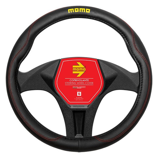 FUNDA VOLANTE MOMO 011 COMFORT BLACK-RED PU S 38CM-39CM MOMO | VRM Motorsports