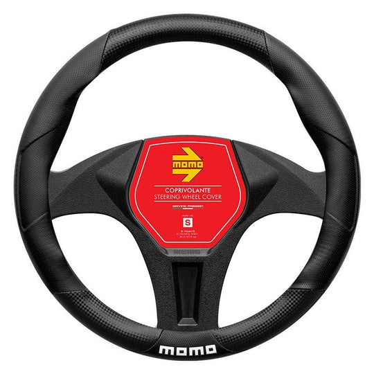 FUNDA VOLANTE MOMO 016 TUNING MATT CARB.-BLACK PU_S 36,5CM-37,9CM MOMO | VRM Motorsports