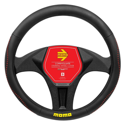 FUNDA VOLANTE MOMO STREET UNIVERSAL NEGRO Y ROJO 38-39CM