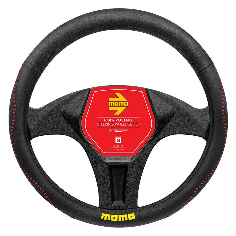 FUNDA VOLANTE MOMO 018 STREET BLACK-RED PU S 36,5CM-37,9CM MOMO | VRM Motorsports