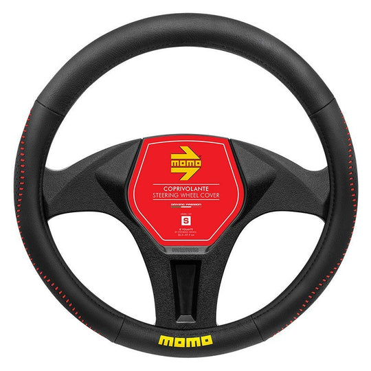 FUNDA VOLANTE MOMO 018 STREET BLACK-RED PU S 36,5CM-37,9CM MOMO | VRM Motorsports