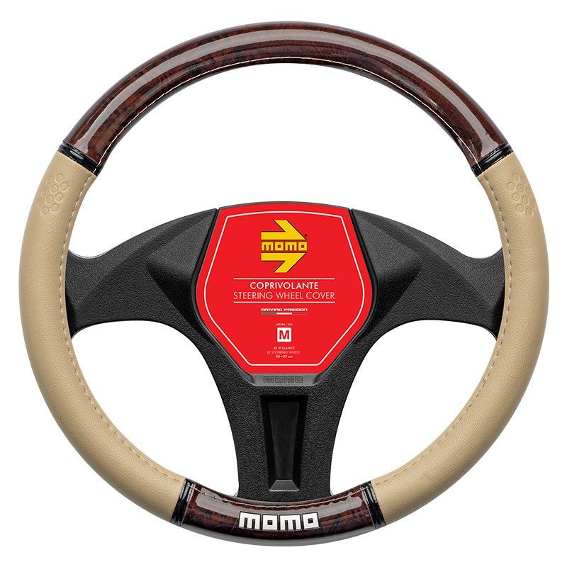 FUNDA VOLANTE MOMO LUXURY WOOD BEIGE M 38-39CM MOMO | VRM Motorsports