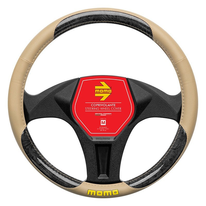 FUNDA VOLANTE MOMO BRIAR BEIGE-BLACK M 38-39CM MOMO | VRM Motorsports