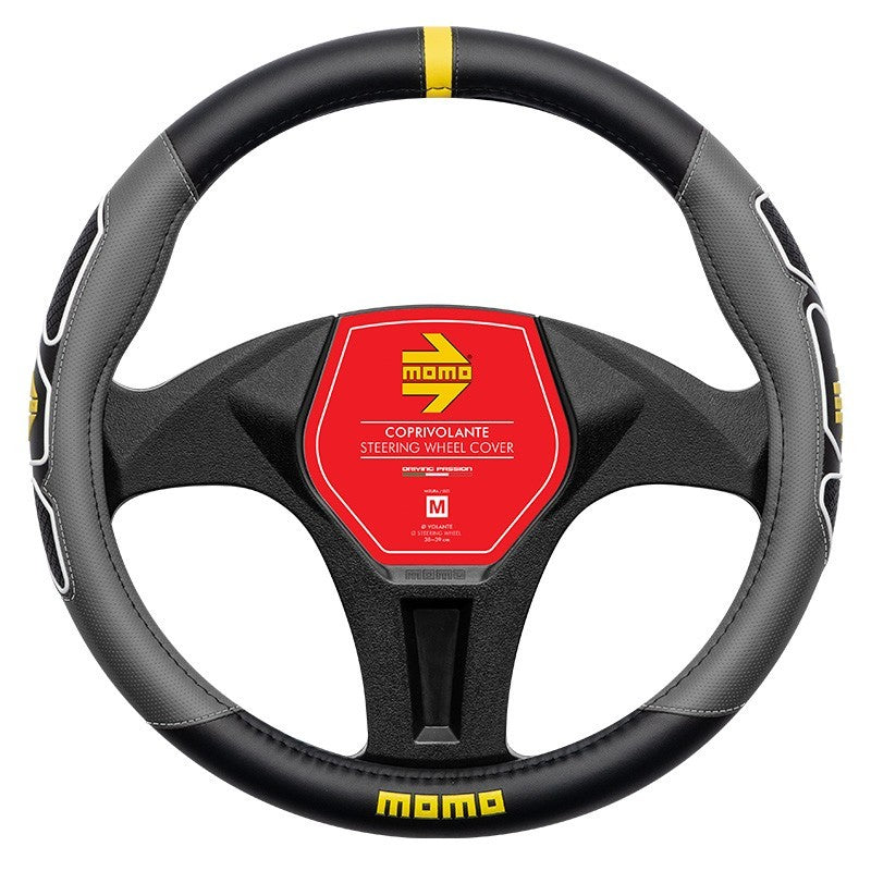 FUNDA VOLANTE MOMO FUN BLACK-GREY M 38-39CM MOMO | VRM Motorsports