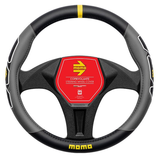 FUNDA VOLANTE MOMO FUN BLACK-GREY M 38-39CM MOMO | VRM Motorsports