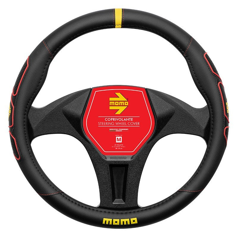 FUNDA VOLANTE MOMO PROFILE BLACK-RED M 38-39CM MOMO | VRM Motorsports