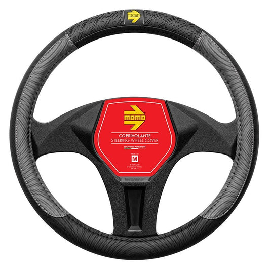 FUNDA VOLANTE MOMO V.I.P. BLACK-GREY M 38-39CM