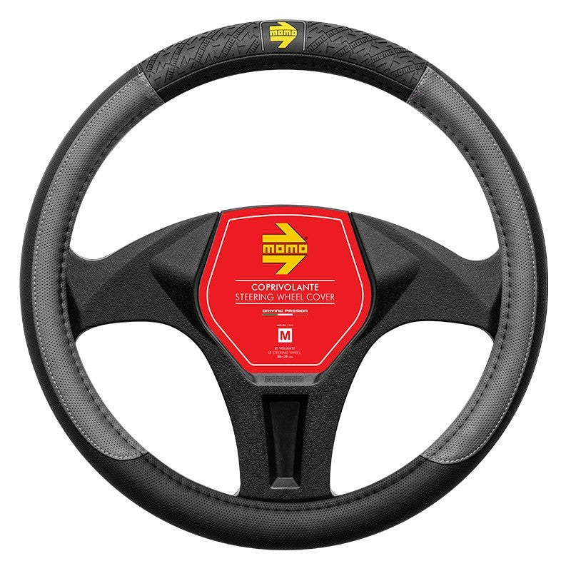 FUNDA VOLANTE MOMO V.I.P. BLACK-GREY M 38-39CM MOMO | VRM Motorsports