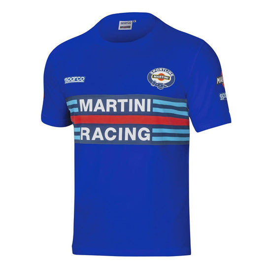CAMISETA SPARCO MARTINI-R MANGA CORTA TALLA L AZUL CLARO