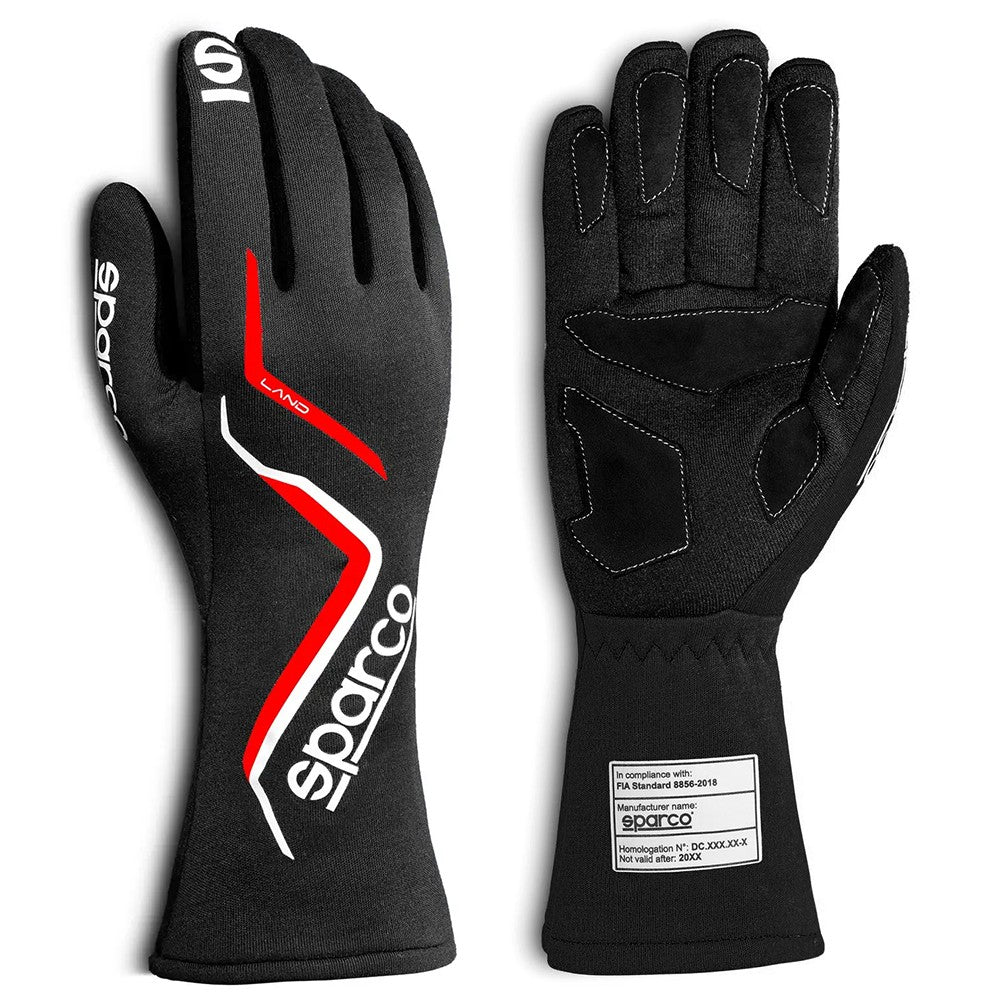 Sparco Guantes Land 2022 Talla 10 Negro - Sparco original VRM Motorsports imagen 2