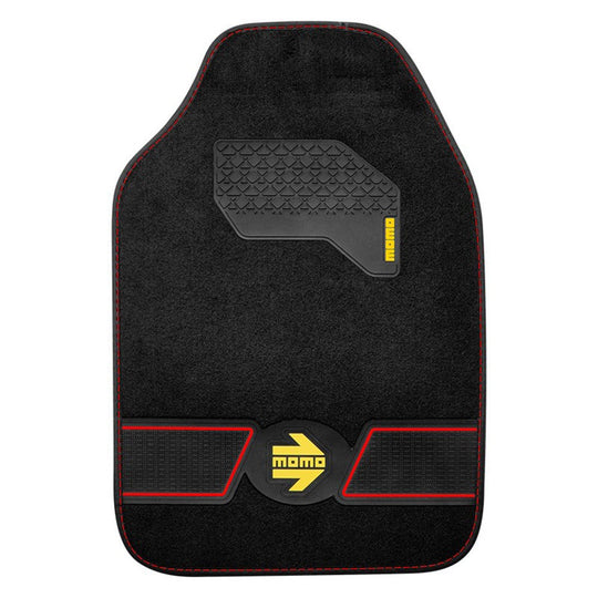 SET ALFOMBRAS FUN BLK-RED 4 pcs MOMO | VRM Motorsports