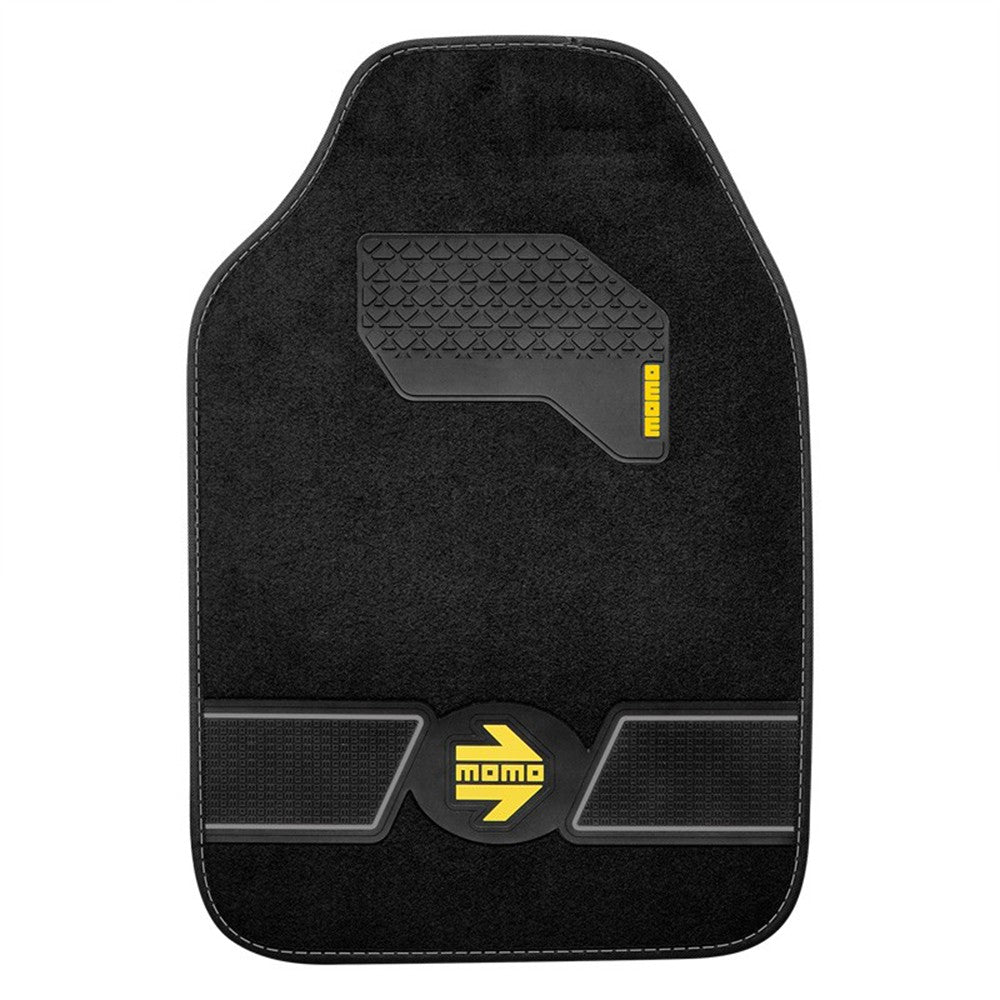 SET ALFOMBRAS FUN BLK-GREY 4 pcs MOMO | VRM Motorsports