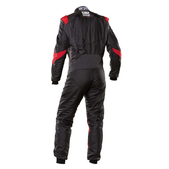 OMP TRAJE DE CARRERAS ONE EVO X FIA 8856-2018 NEGRO / ROJO TALLA 46 - OMP original VRM Motorsports imagen 2