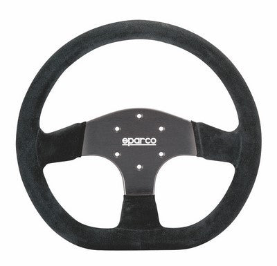 R350B SUEDE STEERING WHEEL WITH BUTTON