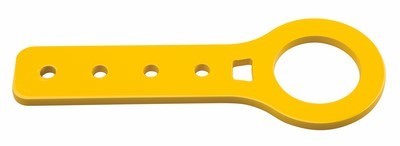 OMP ALUMINIO GANCHO DE REMOLQUE THICKNESS: 6 mm - OMP original VRM Motorsports imagen 1
