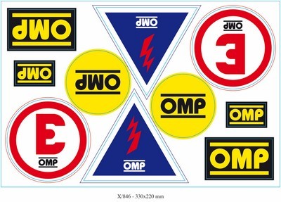 SET OMP ADHESIVOS X EXTINGUISHER... OMP RACING | VRM Motorsports
