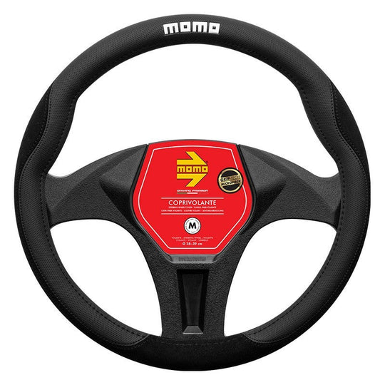 FUNDA VOLANTE MOMO COMFORT MICROF. BLACK_M 38-39CM MOMO | VRM Motorsports