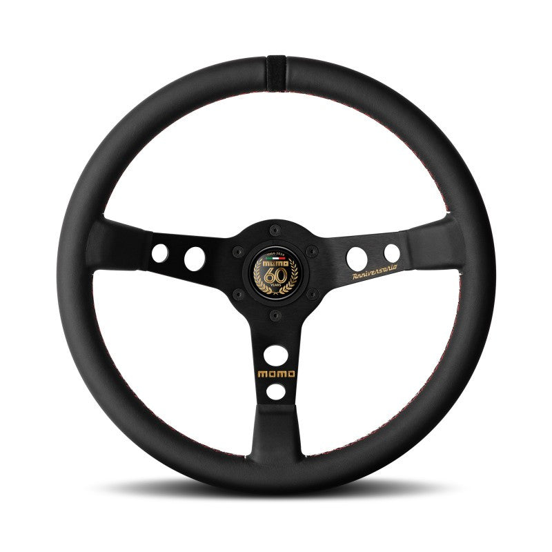 VOLANTE MOMO MOD. 07 BLACK ANIVERSARIO 60 350MM MOMO | VRM Motorsports