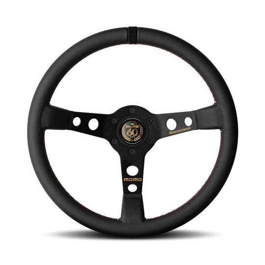 VOLANTE MOMO MOD. 07 BLACK ANIVERSARIO 60 350MM MOMO | VRM Motorsports