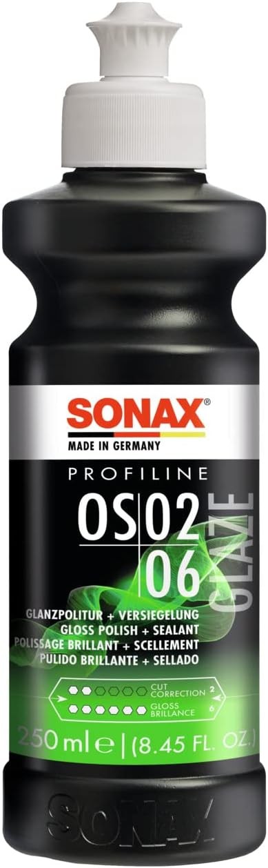 SONAX PROFILINE OS 02-06 (250 ML) ABRILLANTADOR TODO-EN-UNO CON SELLADO RÁPIDO - SONAX original VRM Motorsports