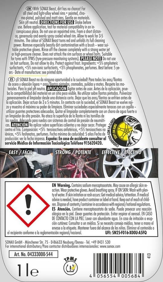 SONAX BESTIA LIMPIADOR DE LLANTAS - Imagen 2 SONAX VRM Motorsports