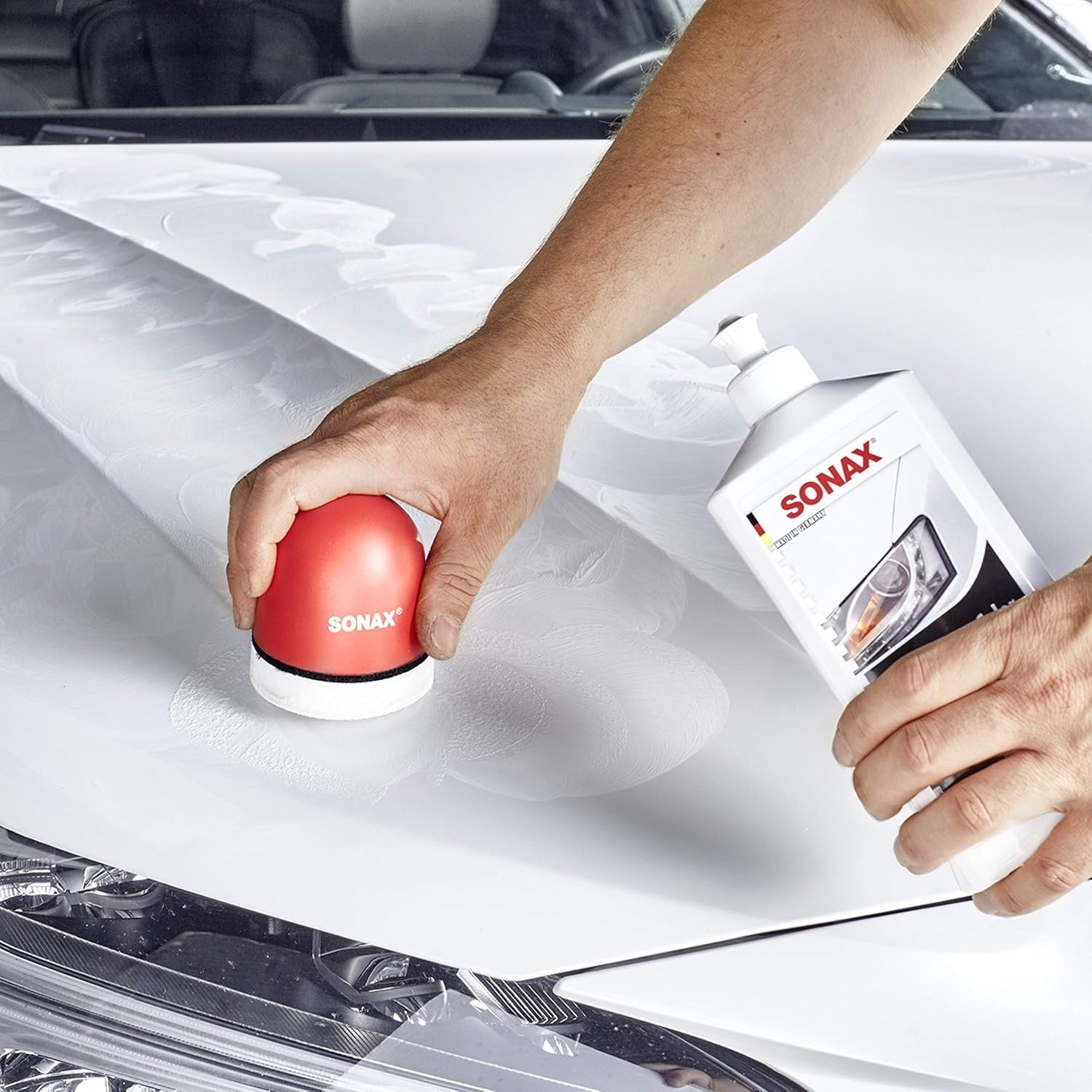 SONAX PULIMENTO + CERA BLANCA 500ML - SONAX original VRM Motorsports