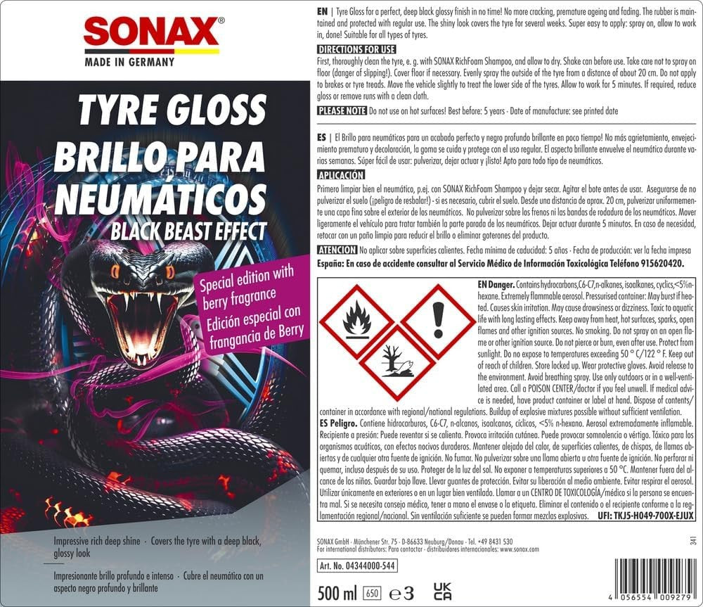 SONAX BRILLO PARA NEUMÁTICOS - Imagen 2 SONAX VRM Motorsports