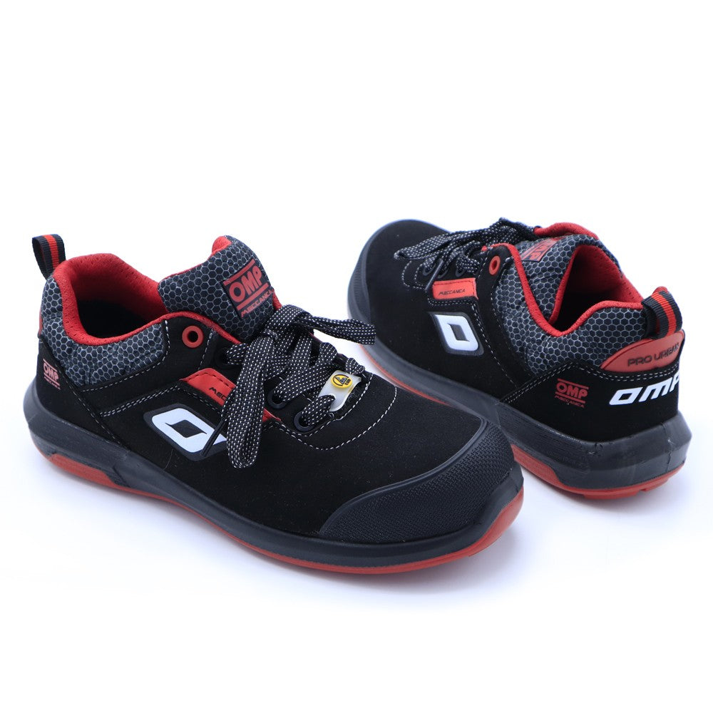 OMP MECCANICA ZAPATILLAS TRABAJO SEGURIDAD S3 SRC ESD PRO URBAN TALLA 39 NEGRO ROJO - OMP original VRM Motorsports imagen 1