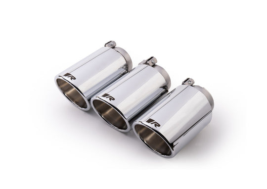 Set De 3 Colas REMUS De 102Mm Angulado Cromo REMUS | VRM Motorsports