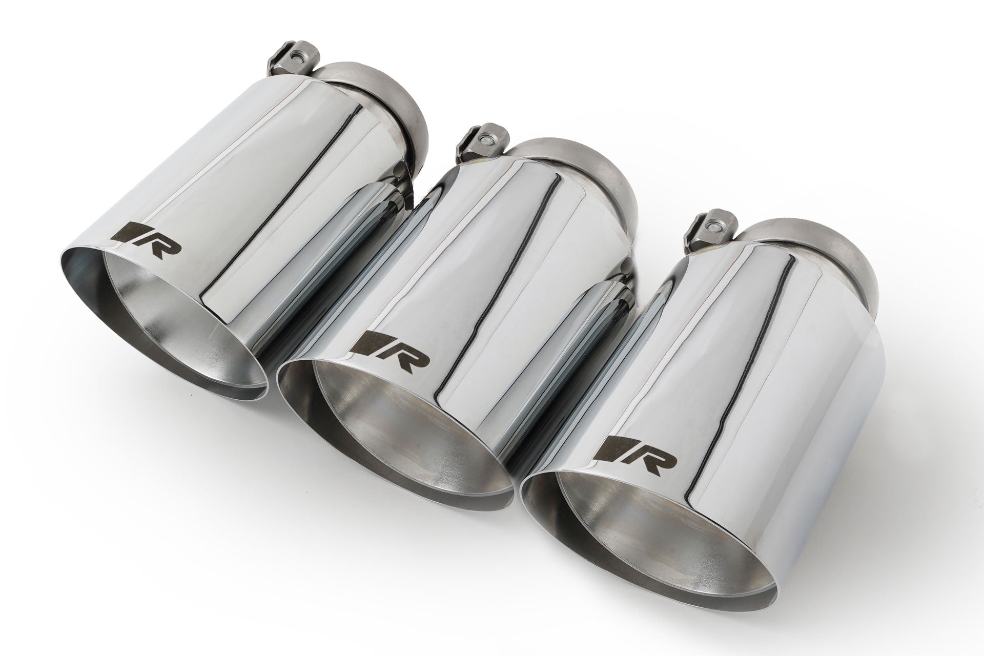 Set De 3 Colas REMUS De 102Mm Corte Recto Y Angulado Cromo REMUS | VRM Motorsports