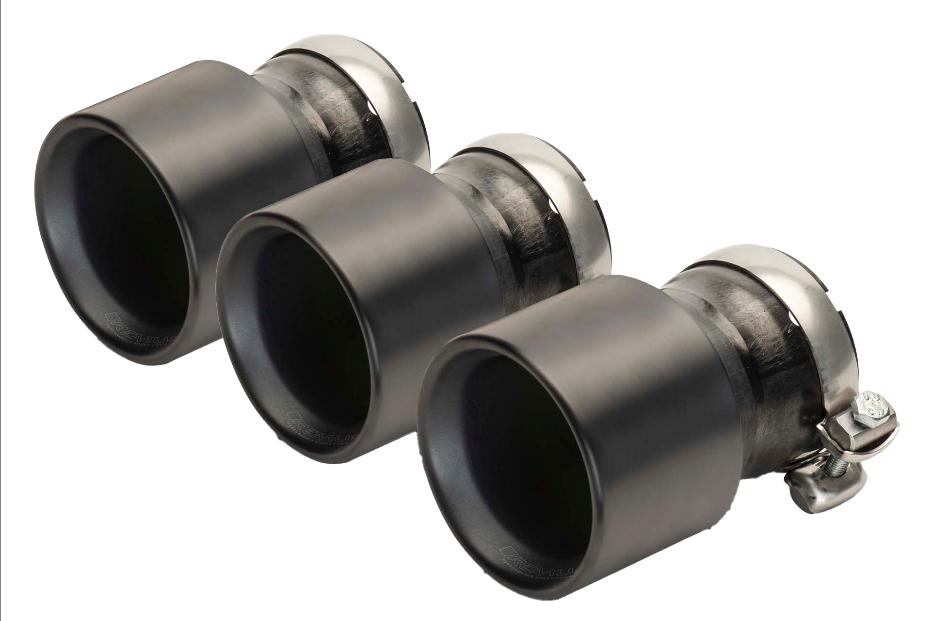Set De 3 Colas REMUS Titanio Negro 100Mm REMUS | VRM Motorsports