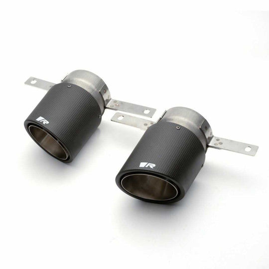 Set De 2 Colas REMUS 102Mm Anguladas Y Ladeadas En Carbono Para Paragolpes Original REMUS | VRM Motorsports