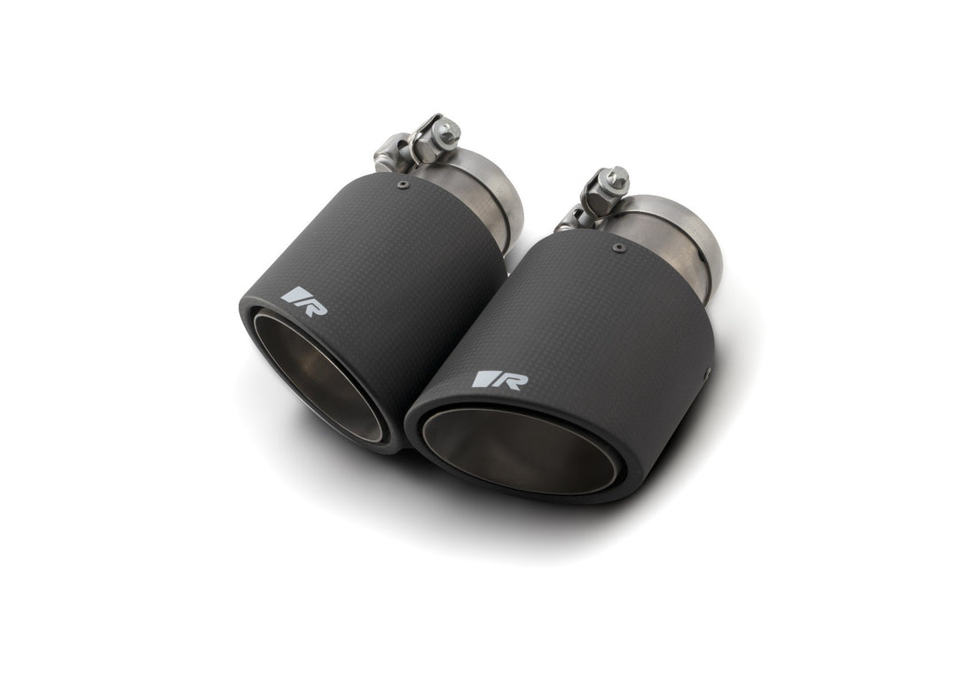 Set De 2 Colas REMUS 102Mm Anguladas Y Ladeadas En Carbono REMUS | VRM Motorsports