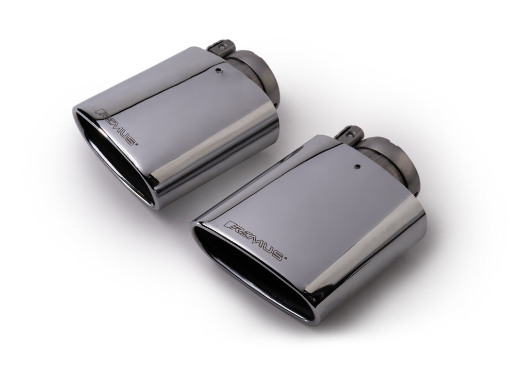 Set De 2 Colas REMUS Ovalada Y Angulada 142Mmx72Mm REMUS | VRM Motorsports