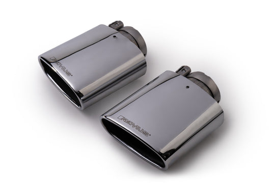 Set De 2 Colas REMUS Ovalada Y Angulada 142Mmx72Mm REMUS | VRM Motorsports