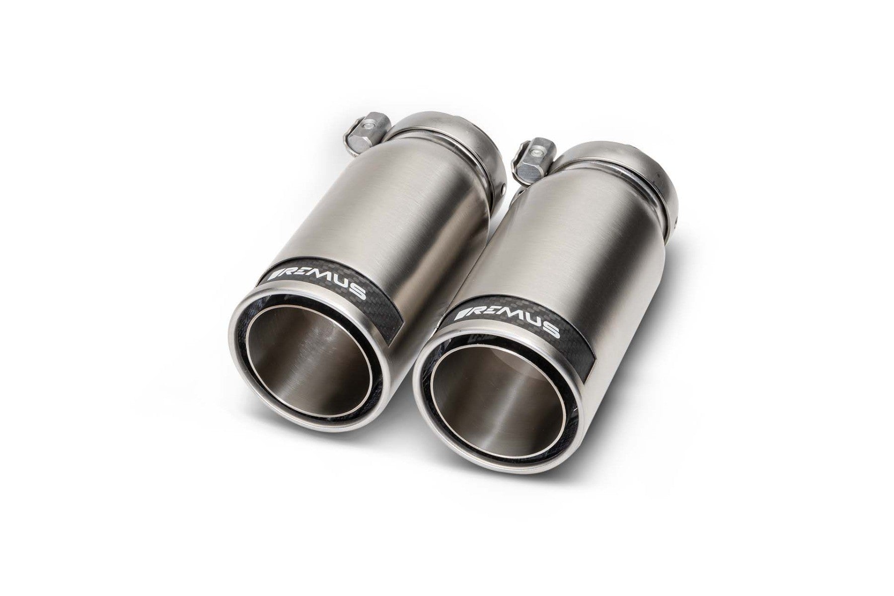 Set De 2 Colas REMUS De 84Mm Insercion Carbono REMUS | VRM Motorsports