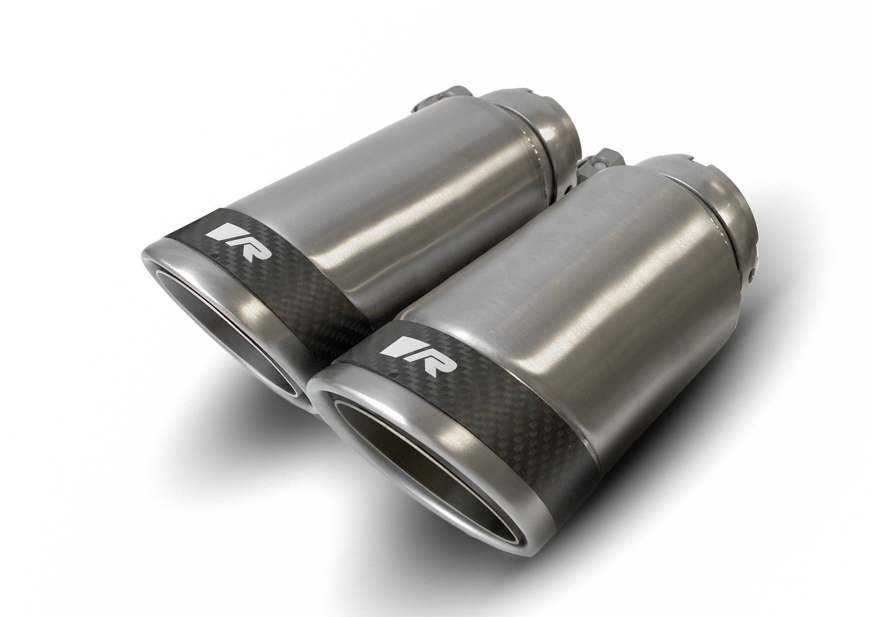 Set De 2 Colas REMUS De 84Mm Anguladas Insercion Carbono REMUS | VRM Motorsports