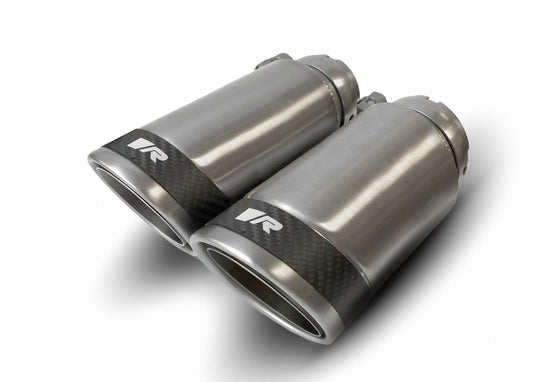 Set De 2 Colas REMUS De 84Mm Anguladas Insercion Carbono REMUS | VRM Motorsports