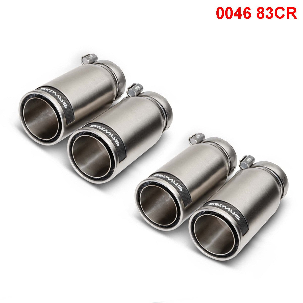 Set De 4 Colas REMUS De 84Mm Insercion Carbono REMUS | VRM Motorsports